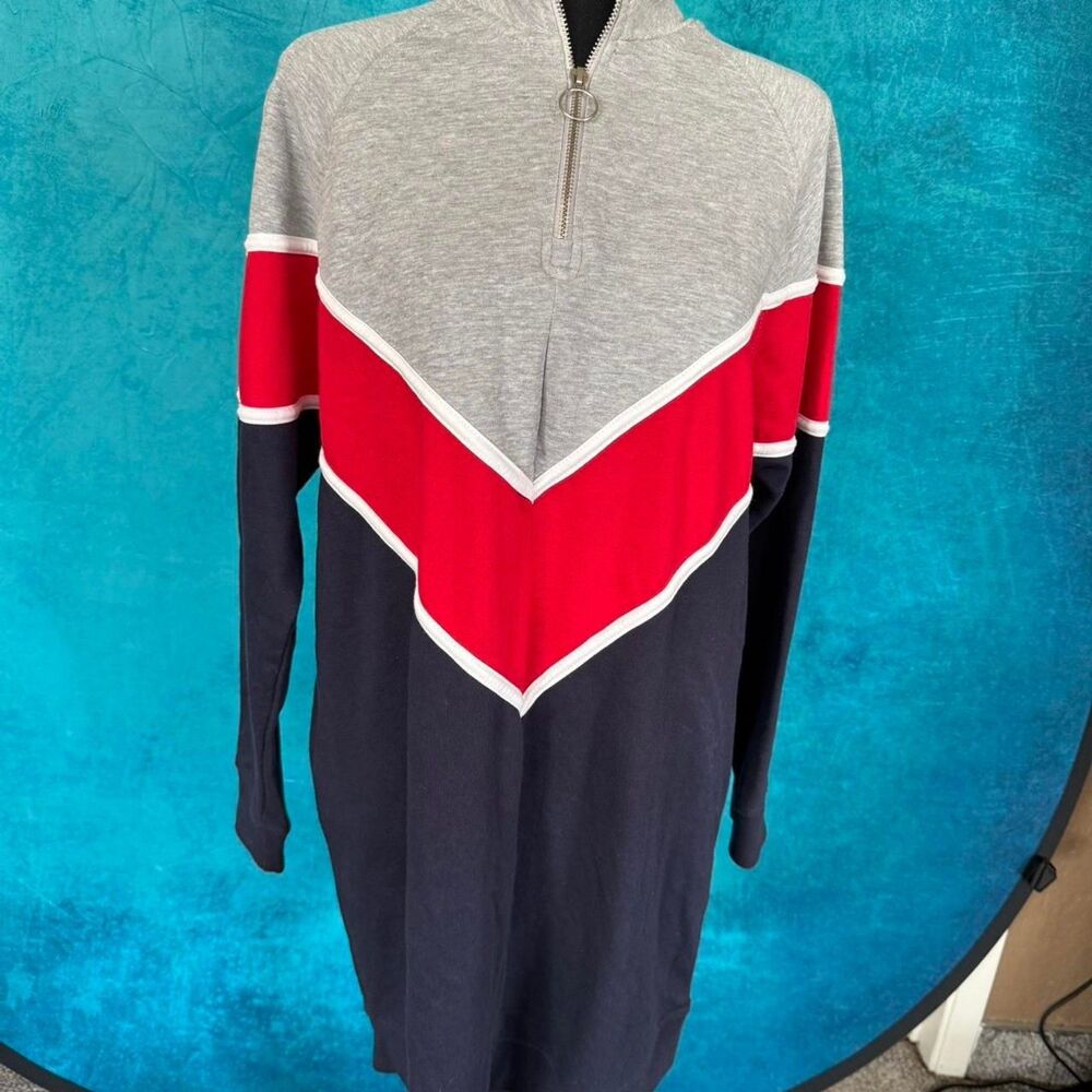 Missguided Sporty Zip Dress Y2K Athleisure Streetwear
